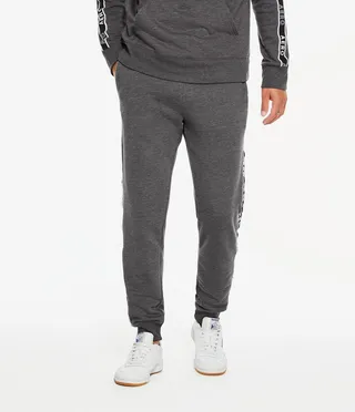 Aeropostale Men's Heritage Logo Tape Jogger Sweatpants