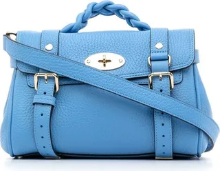 Leather Twist-Lock Bag