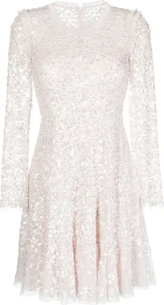 Sequin-Embellished Mini Dress