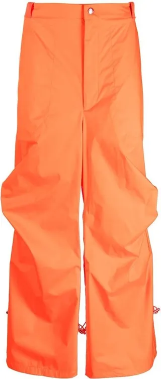 Logo-Patch Straight-Leg Trousers