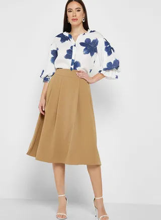 Box Pleat Skirt