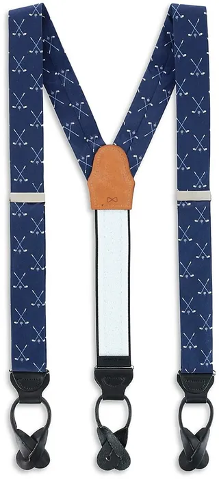 Day Of Golf Silk Suspenders