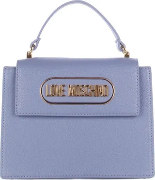 Love Moschino Logo Plaque Foldover Tote Bag
