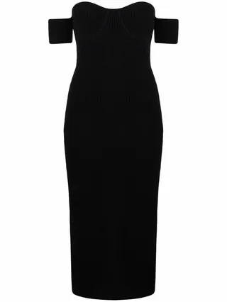 Off-Shoulder Midi Dress