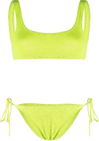 Crinkled-Effect Stretch Bikini