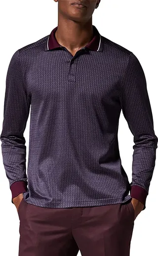 Men's Jacquard Polo Shirt