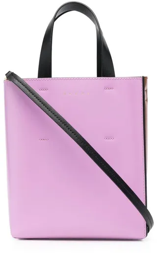 Panelled Leather Tote