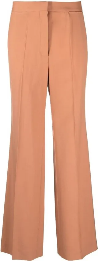 Straight-Leg High-Waist Tailored Trousers