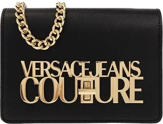 Versace Jeans Couture Logo-Plaque Chain-Linked Crossbody Bag