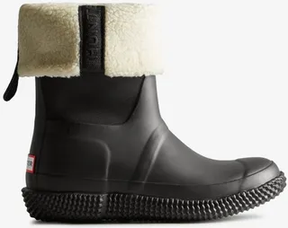 Women's Insulated Roll Top Webbing Vegan Shearling Boots