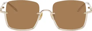 Gucci Gold Square Sunglasses