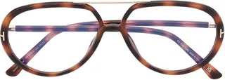 Logo-Plaque Pilot-Frame Glasses