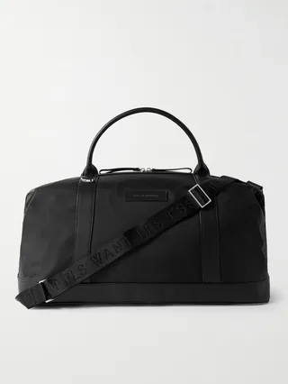 Kelowna Leather-Trimmed Nylon Holdall