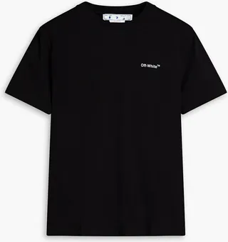 Printed cotton-jersey T-shirt
