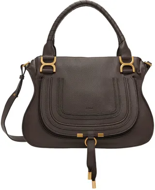 Chloé Brown Medium Marcie Shoulder Bag