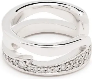 18kt white gold Fusion diamond ear cuff