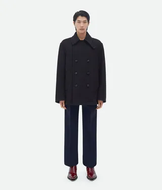Wool And Cashmere Peacoat