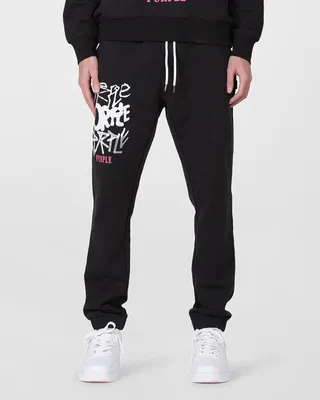 Men's Distorted-Logo French Terry Sweatpants