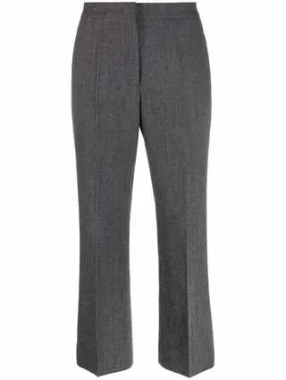 Flared Cropped Trousers