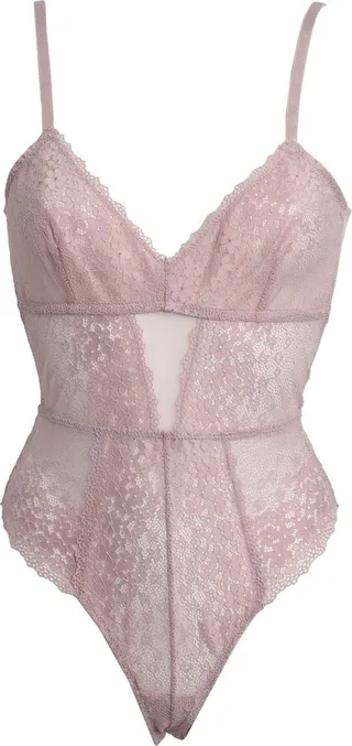 Lingerie Bodysuit Pastel Pink