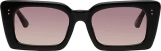 LINDA FARROW Black Nieve Sunglasses