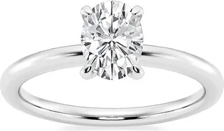 Build Your Own Collection Platinum & Lab Grown Oval Diamond Solitaire Engagement Ring