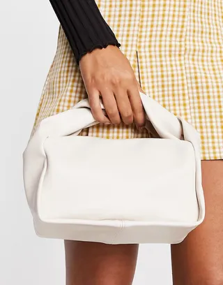Glamorous mini grab bag with twist handle