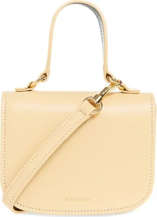 Jil Sander Logo Print Top Handle Shoulder Bag