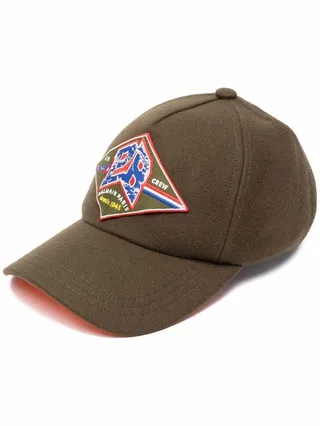 Logo-Patch Virgin Wool-Blend Cap