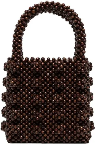 Antonia faux-pearl tote bag