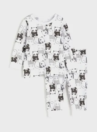 Kids Printed Sweatshirt & Sweatpants Set
