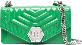 Hexagon-Logo Medium Shoulder Bag