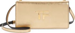 Mini Metallic Leather Crossbody Bag
