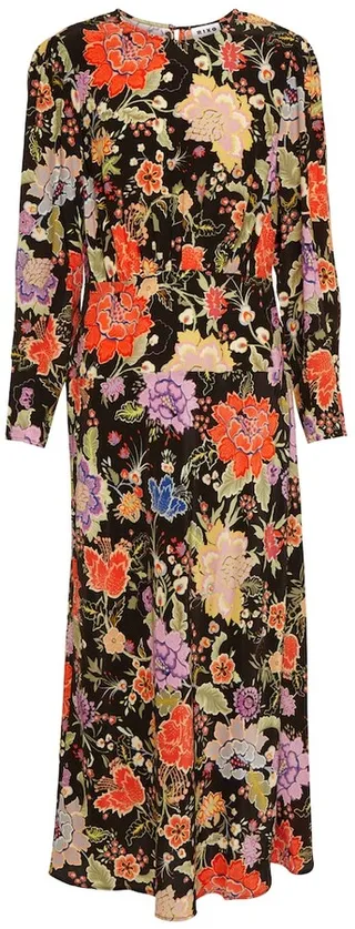 Greta floral midi dress