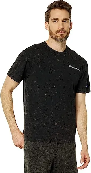 Champion Acid Wash Short Sleeve Tee (Acid Wash Black) Men's Clothing
