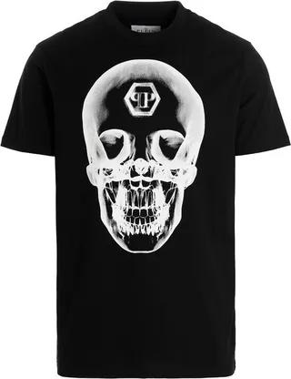 Philipp Plein Skull Printed Crewneck T-Shirt