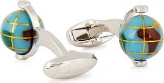 Paul Smith Globe Silver-tone Cufflinks