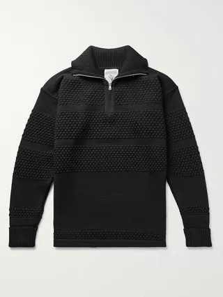 Virgin Wool Half-Zip Sweater