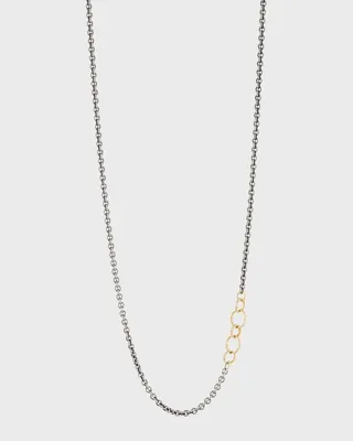 Old World Chain Necklace with Champagne Diamonds