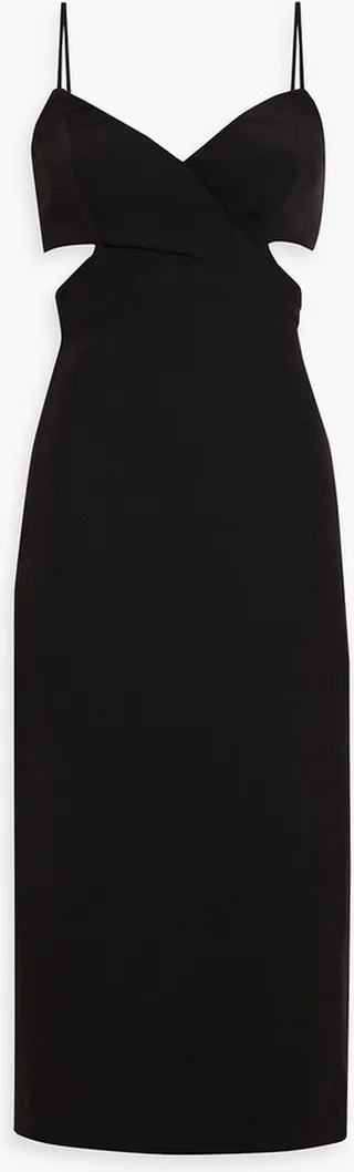 Lyn cutout stretch-crepe midi dress