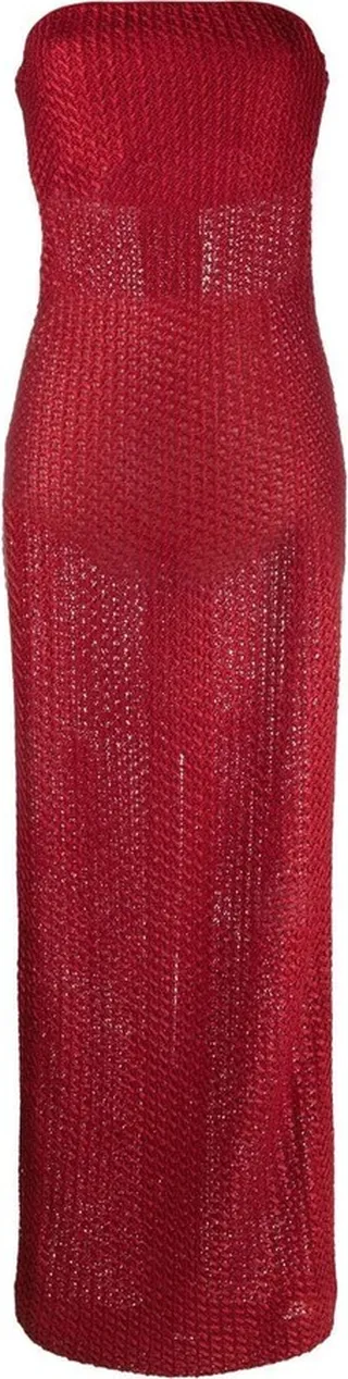 Strapless Sheer Dress