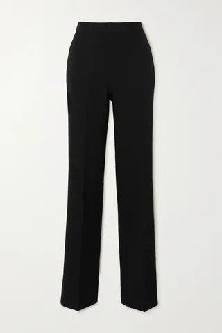 Safiyaa - Goldie Stretch-crepe Straight-leg Pants - Black