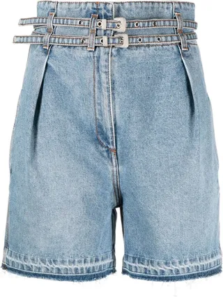 High-Waisted Denim Shorts