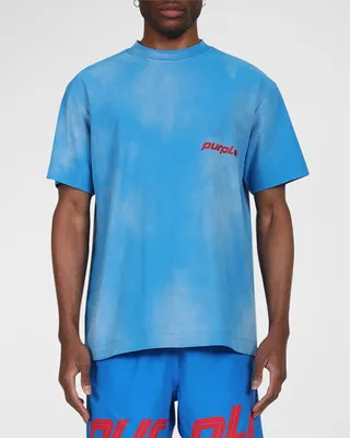 Men's Textured Logo Jersey T-Shirt