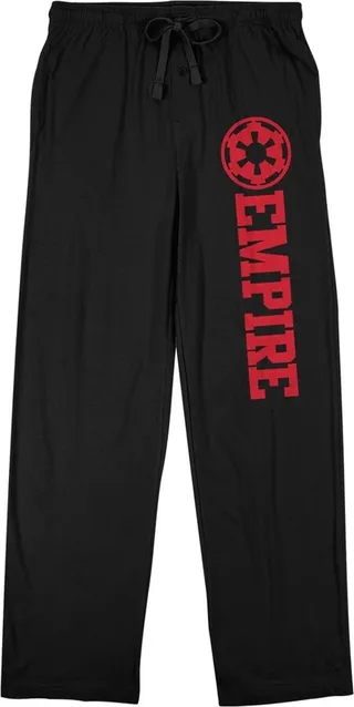 Star Wars Empire Logo Men’s Black Sleep Pajama Pants-Large