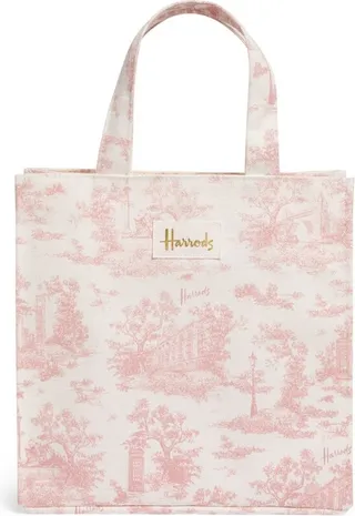 Harrods Small Toile Shopper Bag