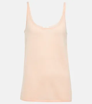 Desirable cashmere tank top
