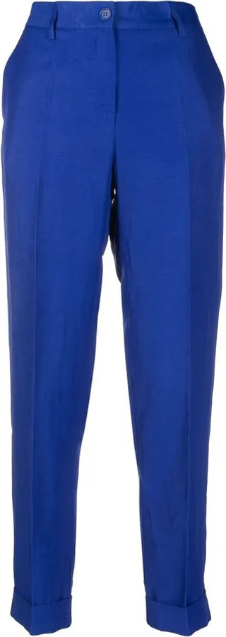 High-Waisted Cropped Trousers