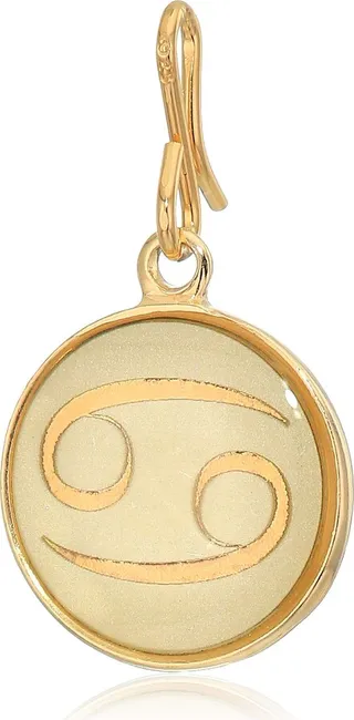 Alex and Ani Women's Etching Charm Cancer Small 14kt Gold Plated