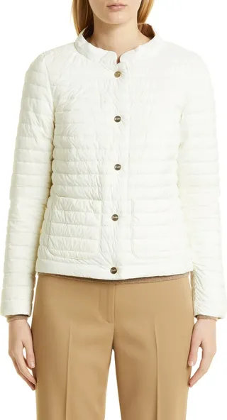 Reversible Water Repellent Down Puffer Jacket